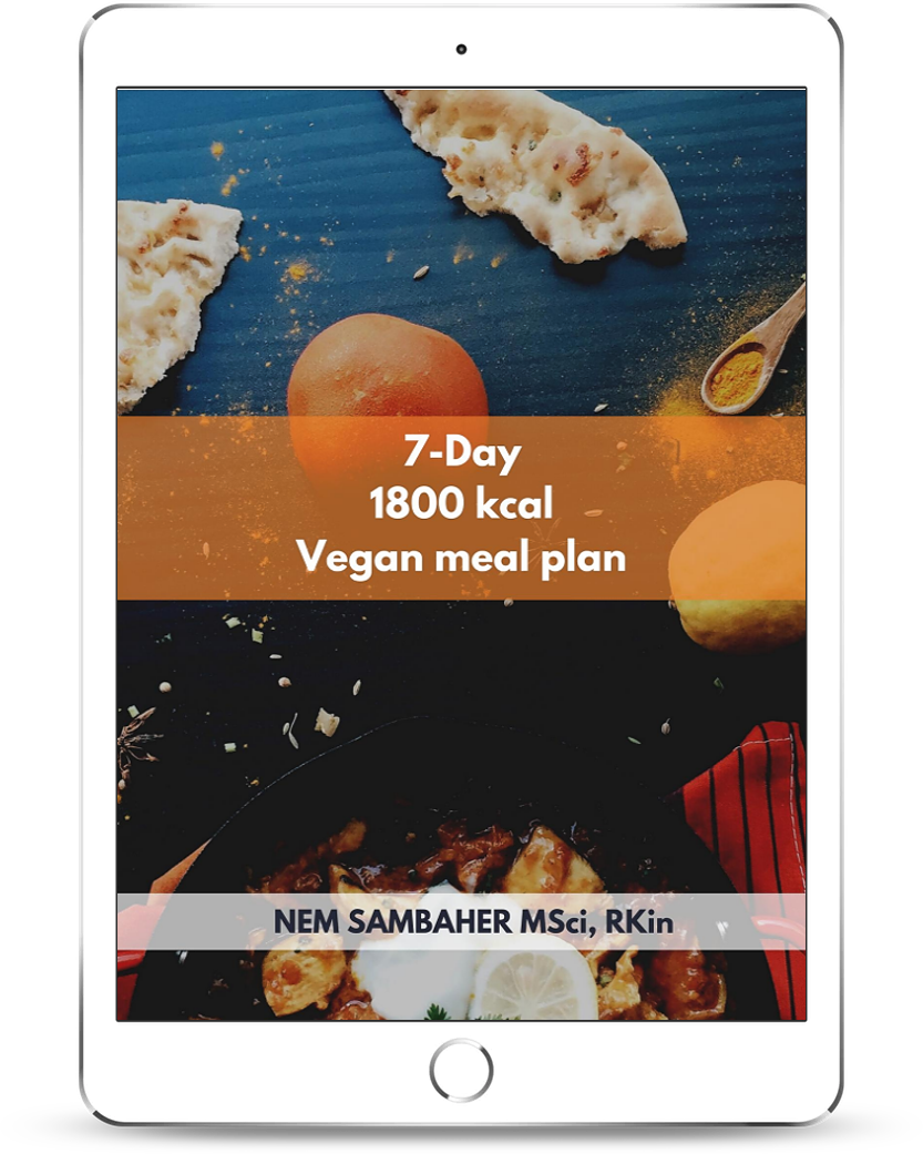 1800 kcal vegan meal plan